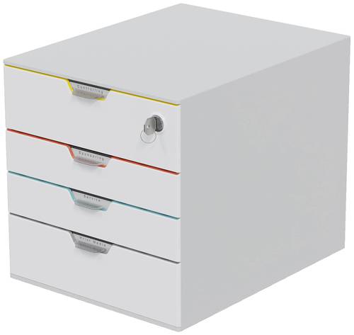 Durable VARICOLOR MIX 4 SAFE - 7626 762627 Schubladenbox Grau DIN A4, DIN C4 Anzahl der Schubfächer von Durable