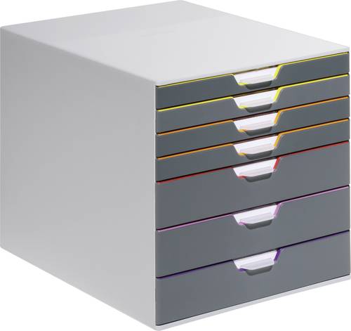 Durable VARICOLOR 7 - 7607 760727 Schubladenbox Grau DIN A4, DIN C4, Folio, Letter Anzahl der Schubf von Durable