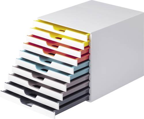 Durable VARICOLOR MIX 10 - 7630 763027 Schubladenbox Weiß DIN A4, DIN C4, Folio, Letter Anzahl der von Durable