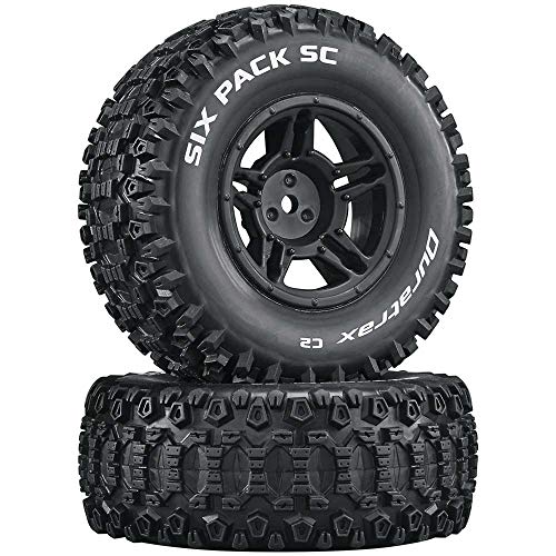 Six-Pack SC C2 Mounted Tires: Slash 4x4 Blitz Front Rear (2) von Duratrax