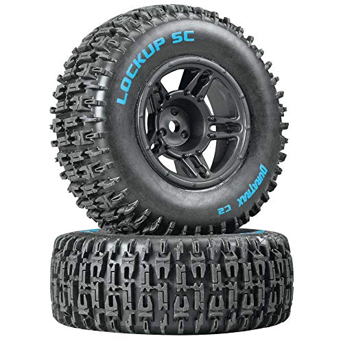 Lockup SC Tire C2 Mounted Black Front: Slash(2) von Duratrax