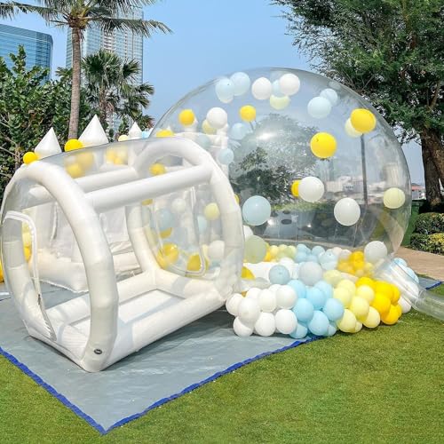 Aufblasbares Blasenhaus für Kinder – 3 m transparentes aufblasbares Zelt mit Gebläse und Pumpe für Veranstaltungen im Freien, luxuriöses 100% PVC-Design für Terrassen und Festivals von Durecoform