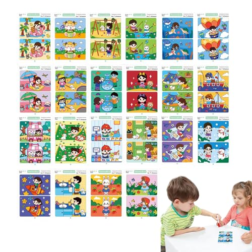 Assoziationsspiel für – Karten sucht Unterschiede für Kleinkinder, pädagogische Produkte für frühes Lernen und spielerisches Spiel zur Entwicklung der Beobachtung Assoziationsspiel für – Karten sucht Unterschiede für Kleinkinder, pädagogische Produkte für frühes Lernen und spielerisches Spiel zur Entwicklung der Beobachtung von Duroecsain