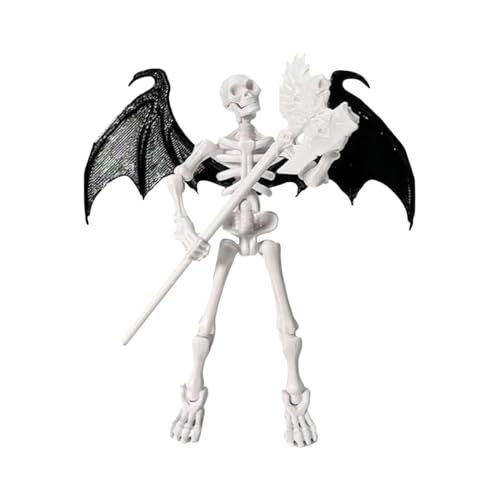Duroecsain Actionfigur Skelett Beweglich | Deko Figur Für Schreibtisch - Bausatz Artikulierte Figur für Sammler, kreatives Spiel, Fotografie Enthusiasten, Bücherregal, Couchtisch und Nachttisch Duroecsain Actionfigur Skelett Beweglich | Deko Figur Für Schreibtisch - Bausatz Artikulierte Figur für Sammler, kreatives Spiel, Fotografie Enthusiasten, Bücherregal, Couchtisch und Nachttisch von Duroecsain