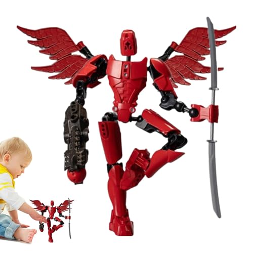 Duroecsain Actionfiguren, Multi-Gelenke, mobiler Roboter mit mehreren Gelenken | Spielzeug Roboter mit beweglichen Gelenken – Robuste Figuren und Spielsets für Geburtstag Weihnachten von Duroecsain