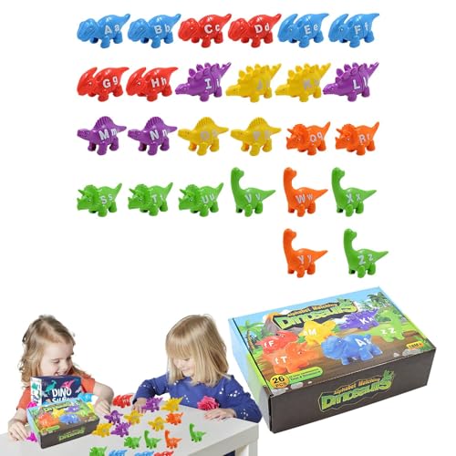 Duroecsain Alphabet Match, verschiedene Spielzeuge, Alphabet – Feinmotorik-Spielzeug Dinosaurier Vorschule, lustiges Spielzeug mit Motor für Vorschule, Dinosaurier Alphabet Lernspielzeug für Duroecsain Alphabet Match, verschiedene Spielzeuge, Alphabet – Feinmotorik-Spielzeug Dinosaurier Vorschule, lustiges Spielzeug mit Motor für Vorschule, Dinosaurier Alphabet Lernspielzeug für von Duroecsain