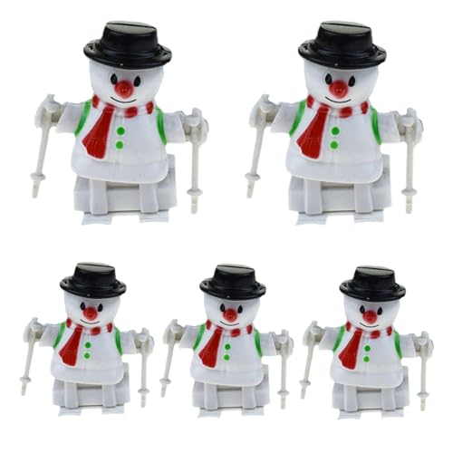 Duroecsain Aufziehspielzeug für Weihnachten, Schneemann – Spielzeug zum Aufziehen in Form eines Schneemanns, Schneemann-Spielzeug zum Aufziehen, mechanisches Spielzeug für von Duroecsain