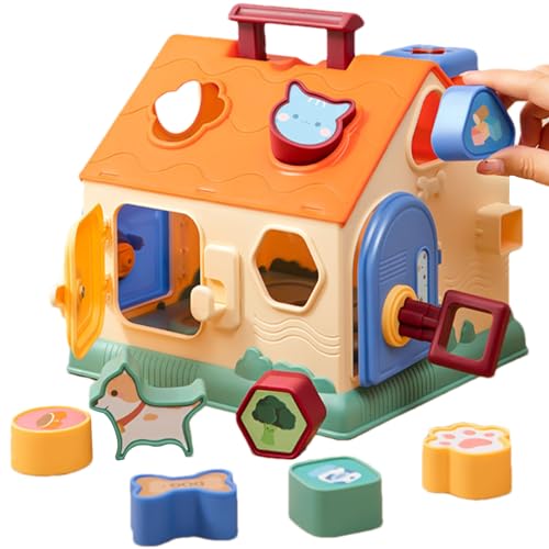 Duroecsain Babys Sortierspielzeug, Motorikspielzeug Für Kinder Ab 18 Monaten, Bauklötze Lernspielzeug Förderung Der Entwicklung Für Mädchen Geburtstag Babygeschenk Zuhause Reisen Kindergarten Duroecsain Babys Sortierspielzeug, Motorikspielzeug Für Kinder Ab 18 Monaten, Bauklötze Lernspielzeug Förderung Der Entwicklung Für Mädchen Geburtstag Babygeschenk Zuhause Reisen Kindergarten von Duroecsain