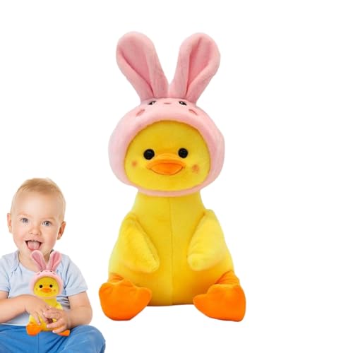 Duroecsain Bravo Entenplüschtier, Plüschtier aus Ente, 24 cm, niedlich, gelbe Ente, Sofakissen, Deko-Tipps, Schlaffreund, waschbar für die von Duroecsain