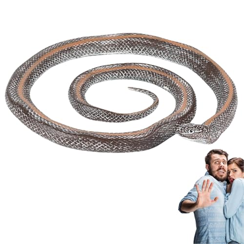 Duroecsain Fake Snakes Toy, Schlangenmodell Spielzeug - Realistische Schlangenmodellfigur,Pädagogikspielzeug, Wildlebenation, Tiertrick für Erwachsene & Kinder Duroecsain Fake Snakes Toy, Schlangenmodell Spielzeug - Realistische Schlangenmodellfigur,Pädagogikspielzeug, Wildlebenation, Tiertrick für Erwachsene & Kinder von Duroecsain