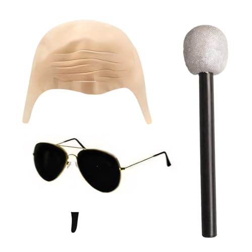 Duroecsain Glatze Haarteil – Kostümzubehör Fantasie – lustige für Party Cosplay Theater Performance Szene Männer Frauen Halloween Duroecsain Glatze Haarteil – Kostümzubehör Fantasie – lustige für Party Cosplay Theater Performance Szene Männer Frauen Halloween von Duroecsain