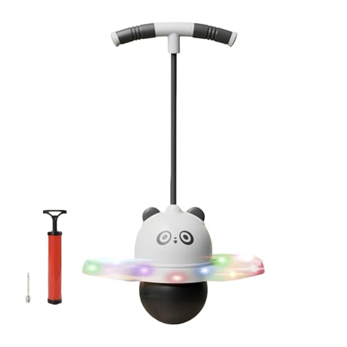 Duroecsain Jumping Stick Balance Board, Sprungball mit Griff | Farbige LED -Leuchten Panda Formsprungball - Balance Board Nicht-Schlupf-Design für Kinder im Freien Geburtstag Neujahr Weihnachten Duroecsain Jumping Stick Balance Board, Sprungball mit Griff | Farbige LED -Leuchten Panda Formsprungball - Balance Board Nicht-Schlupf-Design für Kinder im Freien Geburtstag Neujahr Weihnachten von Duroecsain