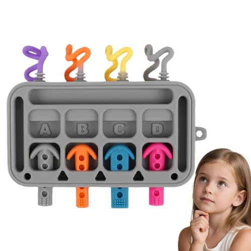 Duroecsain Kleinkind Aktivitätsbrett - Sensorikbrett Spielzeug | Pädagogisches Spielzeug Mit Silikon Steckelementen Für Kinder Von 1-3 Jahren von Duroecsain