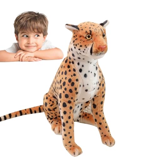 Duroecsain Leoparden-Plüschtier, Plüschtier, Leopard, weich, Simulation, Leopard, Plüsch, bequemes Plüschtier, Kuschelkissen für Geburtstag Duroecsain Leoparden-Plüschtier, Plüschtier, Leopard, weich, Simulation, Leopard, Plüsch, bequemes Plüschtier, Kuschelkissen für Geburtstag von Duroecsain
