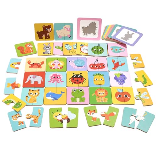 Duroecsain Memory Kartenspiel,Logikrätsel | Knobelspiel Sortierspiel Für Kinder Ab 3 Jahre Kindergarten Vorschule Aktivität Duroecsain Memory Kartenspiel,Logikrätsel | Knobelspiel Sortierspiel Für Kinder Ab 3 Jahre Kindergarten Vorschule Aktivität von Duroecsain