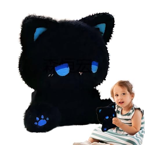 Duroecsain Plüsch-Katzenspielzeug | Kuscheliges Kätzchen-Kissen | weiche und kuschelige Dekoration für Tisch Schlafzimmer Wohnzimmer Esszimmer von Duroecsain