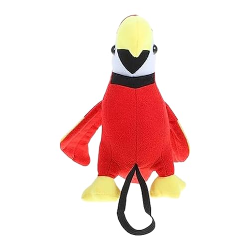 Duroecsain Plüsch-Papagei, Schulterpapagei, Piratenkostüm, Papageienkostüm, Piratenkostüm, Halloween-Kostüm für die Heimdekoration, Partyzubehör von Duroecsain