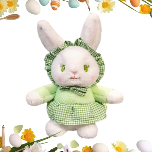 Duroecsain Plüschhase, Osterhase aus Plüsch, kleine Osterhasenfigur | Plüschtier Hase aus Plüsch für Kinderzimmer, Wohnzimmer, Schlafzimmer, Büro, Auto von Duroecsain