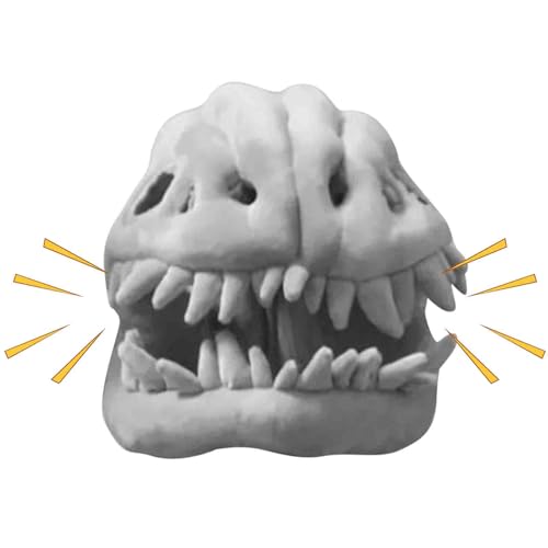 Duroecsain Realistisches Dinosaurier Skelett Kostüm - Halloween Kostümzubehör Mit Soundeffekt,Verkleidung für Halloween Rollenspiel Themenpartys Kostümfeste von Duroecsain