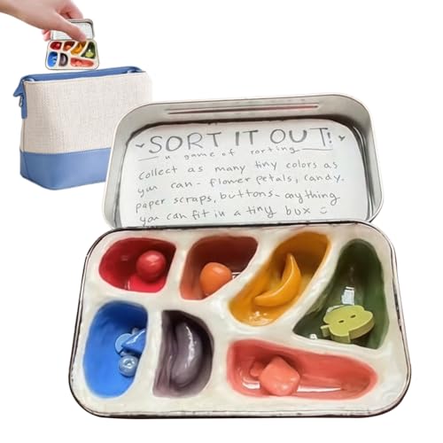 Duroecsain Sensorikartikel Für Klassenräume | Fidget Spielzeug Für Erwachsene Bei Konzentrationsschwierigkeiten - Leichtes Behältnis Zum Sortieren Stressabbau Gedankenordnung Konzentrationshilfe Für von Duroecsain