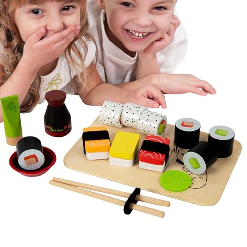 Duroecsain Sushi Play Set, Holz Sushi Play Set,Kreative Kochküche Spielen Essen - Handgemachtes Fake Sushi -Spiel, einfallsreicher Spaß für und Mädchen im Spielzimmer, Geburtstagsgeschenk im Duroecsain Sushi Play Set, Holz Sushi Play Set,Kreative Kochküche Spielen Essen - Handgemachtes Fake Sushi -Spiel, einfallsreicher Spaß für und Mädchen im Spielzimmer, Geburtstagsgeschenk im von Duroecsain