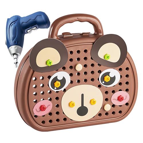 Duroecsain Werkzeugbank für Kleinkinder, pädagogisches Konstruktionsspielzeug mit elektrischer Bohrmaschine, pädagogisches Konstruktionsspiel für Mädchen und Kleinkinder ab 3 Jahren Duroecsain Werkzeugbank für Kleinkinder, pädagogisches Konstruktionsspielzeug mit elektrischer Bohrmaschine, pädagogisches Konstruktionsspiel für Mädchen und Kleinkinder ab 3 Jahren von Duroecsain