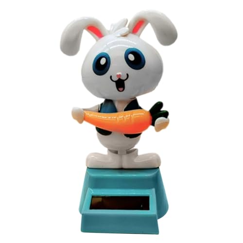 Solar-Figur, tanzendes Kaninchen, Spielzeug, Solar-Figur für Armaturenbrett, Ostergeschenke von Duroecsain