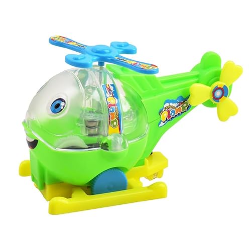 Dusarls Klassisches Cartoon-inspiriertes Aufzieh Spielzeug mit Hubschrauber Propeller, Unterhaltung Fahrzeug für Kinder von Dusarls