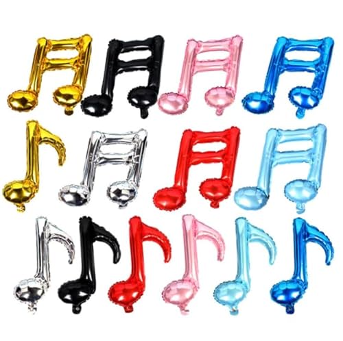 Dusenly 14 bunte Musiknoten-Folienballons, Musiknoten-Ballons aus Mylar-Ballon für Musik, Motto-Party, Geburtstag, Tanz, Zuhause, Outdoor, Partygeschenke Dusenly 14 bunte Musiknoten-Folienballons, Musiknoten-Ballons aus Mylar-Ballon für Musik, Motto-Party, Geburtstag, Tanz, Zuhause, Outdoor, Partygeschenke von Dusenly