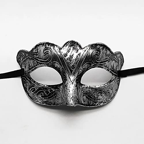 Dusenly Venezianische Masken für Frauen und Mädchen, Maskenballmaske für Frauen und Mädchen, Kostümparty, Halloween, Fasching, Party-Dekorationen (Silber) von Dusenly