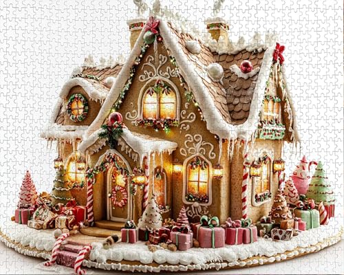 Puzzle 1000 Teile, Puzzle Erwachsene, HäUser Puzzlematte, Indoor-Puzzlematte-Kreativspiel zur Entspannung von Erwachsenen und Erziehung Traum, Geschenke auf der Ganzen Welt Y-7 von Duuanxin