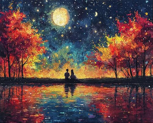 Puzzle 1000 Teile, Puzzle Erwachsene, Paar, Indoor-Kreativspiel zur Entspannung von Erwachsenen und Erziehung Oder Als Geschenk Wald, Geschenke D-4 von Duuanxin