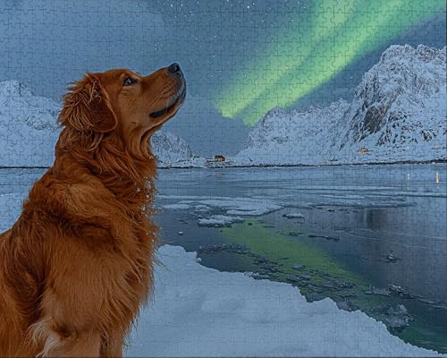 Puzzle 1314 Teile Erwachsene Warmes Zuhause 75x50cm Puzzles für Erwachsene Lernspiel Herausforderungsspielzeug 1314 Teilige Spiel Puzzlematte Tier, Aurora Puzzlematte, Geschenk W-7 von Duuanxin