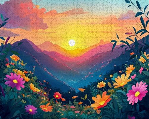 Puzzle 1500 Teile, Puzzle Erwachsene, Berg, Indoor-Kreativspiel zur Entspannung von Erwachsenen und Erziehung Oder Als Geschenk Sonnenaufgang, Geschenke K-4 Puzzle 1500 Teile, Puzzle Erwachsene, Berg, Indoor-Kreativspiel zur Entspannung von Erwachsenen und Erziehung Oder Als Geschenk Sonnenaufgang, Geschenke K-4 von Duuanxin