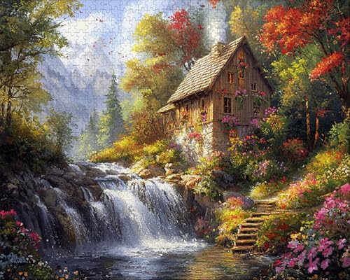 Puzzle 1500 Teile, Puzzle Erwachsene, Holzhaus, Indoor-Kreativspiel zur Entspannung von Erwachsenen und Erziehung Oder Als Geschenk Fallen, Geschenke A-5 Puzzle 1500 Teile, Puzzle Erwachsene, Holzhaus, Indoor-Kreativspiel zur Entspannung von Erwachsenen und Erziehung Oder Als Geschenk Fallen, Geschenke A-5 von Duuanxin