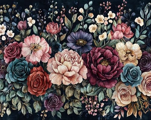 Puzzle 2000 Teile Erwachsene Warmes Zuhause 70.5x99.5cm Puzzles für Erwachsene Lernspiel Herausforderungsspielzeug 2000 Teilige Spiel Puzzlematte Anlage, Blume Puzzlematte, Gift R-7 von Duuanxin