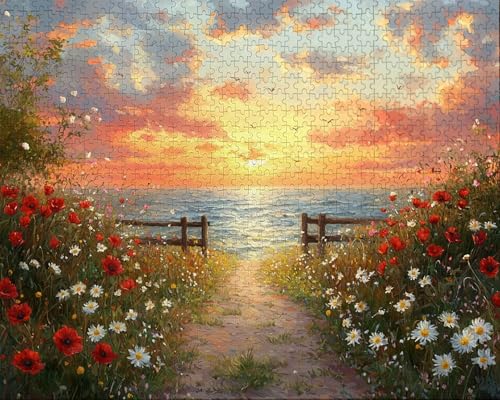 Puzzle 2000 Teile Erwachsene Warmes Zuhause 70.5x99.5cm Puzzles für Erwachsene Lernspiel Herausforderungsspielzeug 2000 Teilige Spiel Puzzlematte GrüN, Anlage Puzzlematte, Geschenk F-2 von Duuanxin