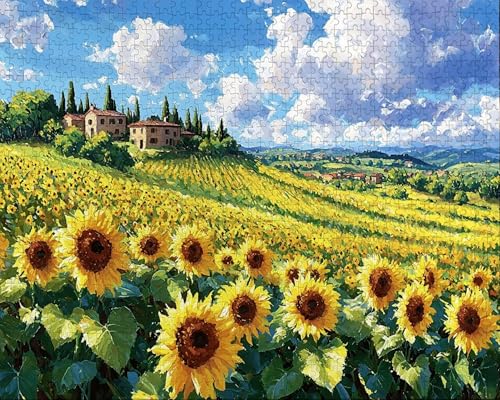Puzzle 2000 Teile Erwachsene Zuhause 70.5x99.5cm Puzzles für Erwachsene Lernspiel Herausforderungsspielzeug 2000 Teilige Puzzlematte Gelb, Sonnenblume Puzzlematte, Geschenk V-3 Puzzle 2000 Teile Erwachsene Zuhause 70.5x99.5cm Puzzles für Erwachsene Lernspiel Herausforderungsspielzeug 2000 Teilige Puzzlematte Gelb, Sonnenblume Puzzlematte, Geschenk V-3 von Duuanxin