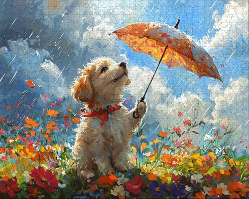 Puzzle 2000 Teile Erwachsene Zuhause 70.5x99.5cm Puzzles für Erwachsene Lernspiel Herausforderungsspielzeug 2000 Teilige Puzzlematte Tier, Regenschirm Puzzlematte, Geschenk Z-0 von Duuanxin