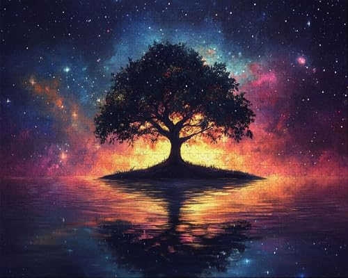 Puzzle 2000Teile Erwachsene Zuhause 70.5x99.5cm Puzzles für Erwachsene Lernspiel Herausforderungsspielzeug 2000 Teilige Puzzlematte Baum des Lebens, Sternenhimmel Puzzlematte, Gift I-0 Puzzle 2000Teile Erwachsene Zuhause 70.5x99.5cm Puzzles für Erwachsene Lernspiel Herausforderungsspielzeug 2000 Teilige Puzzlematte Baum des Lebens, Sternenhimmel Puzzlematte, Gift I-0 von Duuanxin