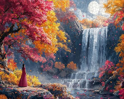 Puzzle 3000 Teile, Puzzle Erwachsene, MäDchen, Indoor-Kreativspiel zur Entspannung von Erwachsenen und Erziehung Oder Als Geschenk Fallen, Geschenke O-7 von Duuanxin