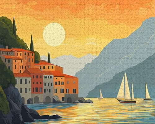 Puzzle 3000 Teile, Puzzle Erwachsene, Sonne, Indoor-Kreativspiel zur Entspannung von Erwachsenen und Erziehung Oder Als Geschenk GebäUde, Geschenke M-5 von Duuanxin