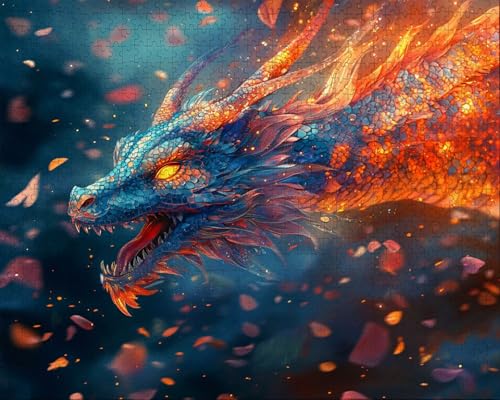 Puzzle 4000 Teile Erwachsene Warmes Zuhause 87.5x141.5cm für Erwachsene Lernspiel Herausforderungsspielzeug 4000 Teilige Spiel Puzzle Eidechse, Tier, Gift Z-1 von Duuanxin