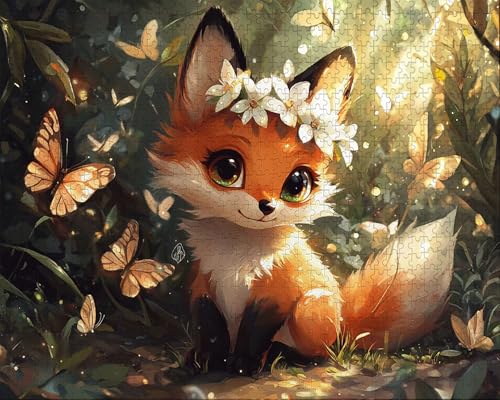 Puzzle 4000 Teile Erwachsene Zuhause 87.5x141.5cm Puzzles für Erwachsene Lernspiel Herausforderungsspielzeug 4000 Teilige Puzzlematte Fuchs, Schmetterling Puzzlematte, Gift U-2 Puzzle 4000 Teile Erwachsene Zuhause 87.5x141.5cm Puzzles für Erwachsene Lernspiel Herausforderungsspielzeug 4000 Teilige Puzzlematte Fuchs, Schmetterling Puzzlematte, Gift U-2 von Duuanxin
