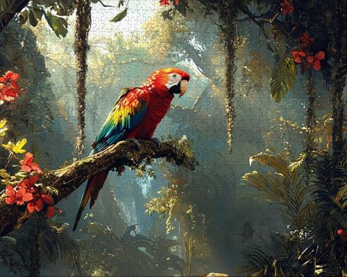 Puzzle 5000 Teile, Puzzle Erwachsene, Anlage, Indoor -Puzzlematte-Kreativspiel zur Entspannung von Erwachsenen und Erziehung Oder Als Geschenk Papagei, Geschenke B-8 von Duuanxin