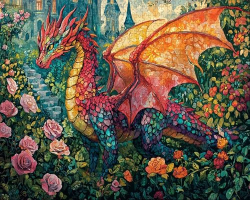 Puzzle 5000 Teile, Puzzle Erwachsene, Eidechse, Indoor -Puzzlematte-Kreativspiel zur Entspannung von Erwachsenen und Erziehung Oder Als Geschenk Blume, Geschenke C-7 von Duuanxin