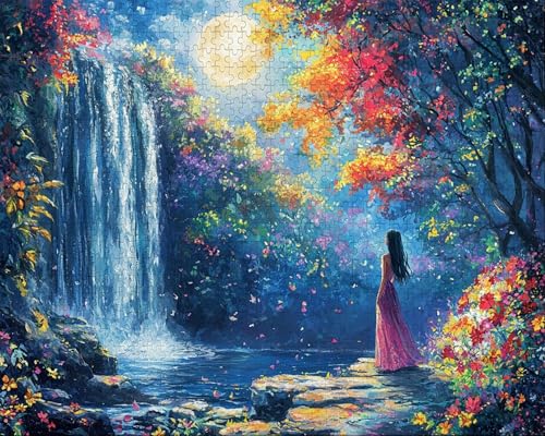 Puzzle 5000 Teile, Puzzle Erwachsene, Fallen, Indoor -Puzzlematte-Kreativspiel zur Entspannung von Erwachsenen und Erziehung Oder Als Geschenk MäDchen, Geschenke O-6 von Duuanxin