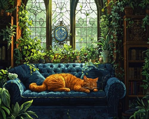 Puzzle 5000 Teile, Puzzle Erwachsene, Katze, Indoor -Puzzlematte-Kreativspiel zur Entspannung von Erwachsenen und Erziehung Oder Als Geschenk Sofa, Geschenke C-9 von Duuanxin