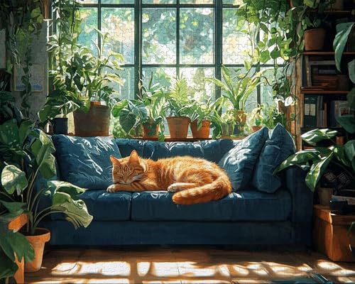 Puzzle 5000 Teile, Puzzle Erwachsene, Katze, Indoor -Puzzlematte-Kreativspiel zur Entspannung von Erwachsenen und Erziehung Oder Als Geschenk Tier, Geschenke W-1 Puzzle 5000 Teile, Puzzle Erwachsene, Katze, Indoor -Puzzlematte-Kreativspiel zur Entspannung von Erwachsenen und Erziehung Oder Als Geschenk Tier, Geschenke W-1 von Duuanxin