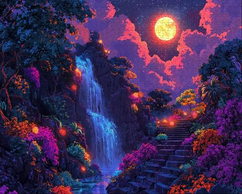 Puzzle 5000 Teile, Puzzle Erwachsene, Mond, Indoor -Puzzlematte-Kreativspiel zur Entspannung von Erwachsenen und Erziehung Oder Als Geschenk Anlage, Geschenke E-2 von Duuanxin